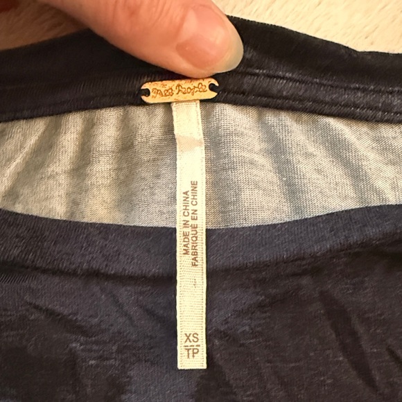 Free People Charcoal/ Navy Maxi Dress - Picture 4 of 4